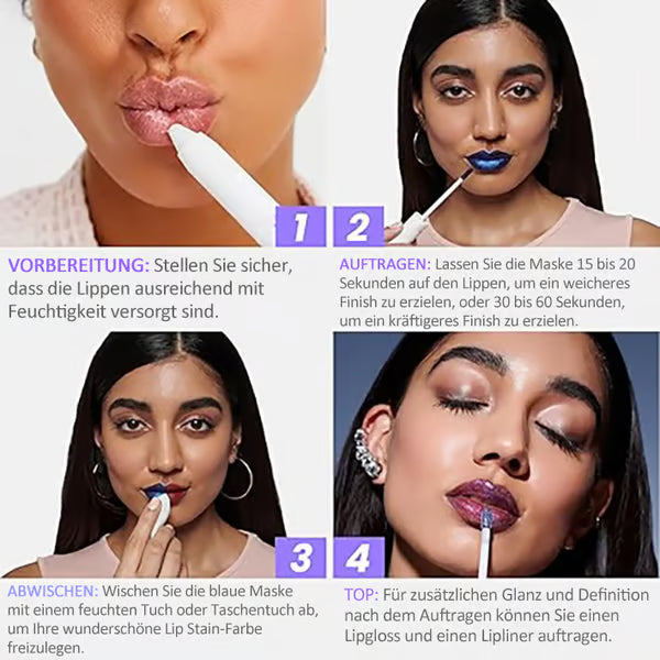 KissTint™ Peel-Off Lippenfarbe – Langanhaltende Farbe, die den ganzen Tag hält. 💋✨