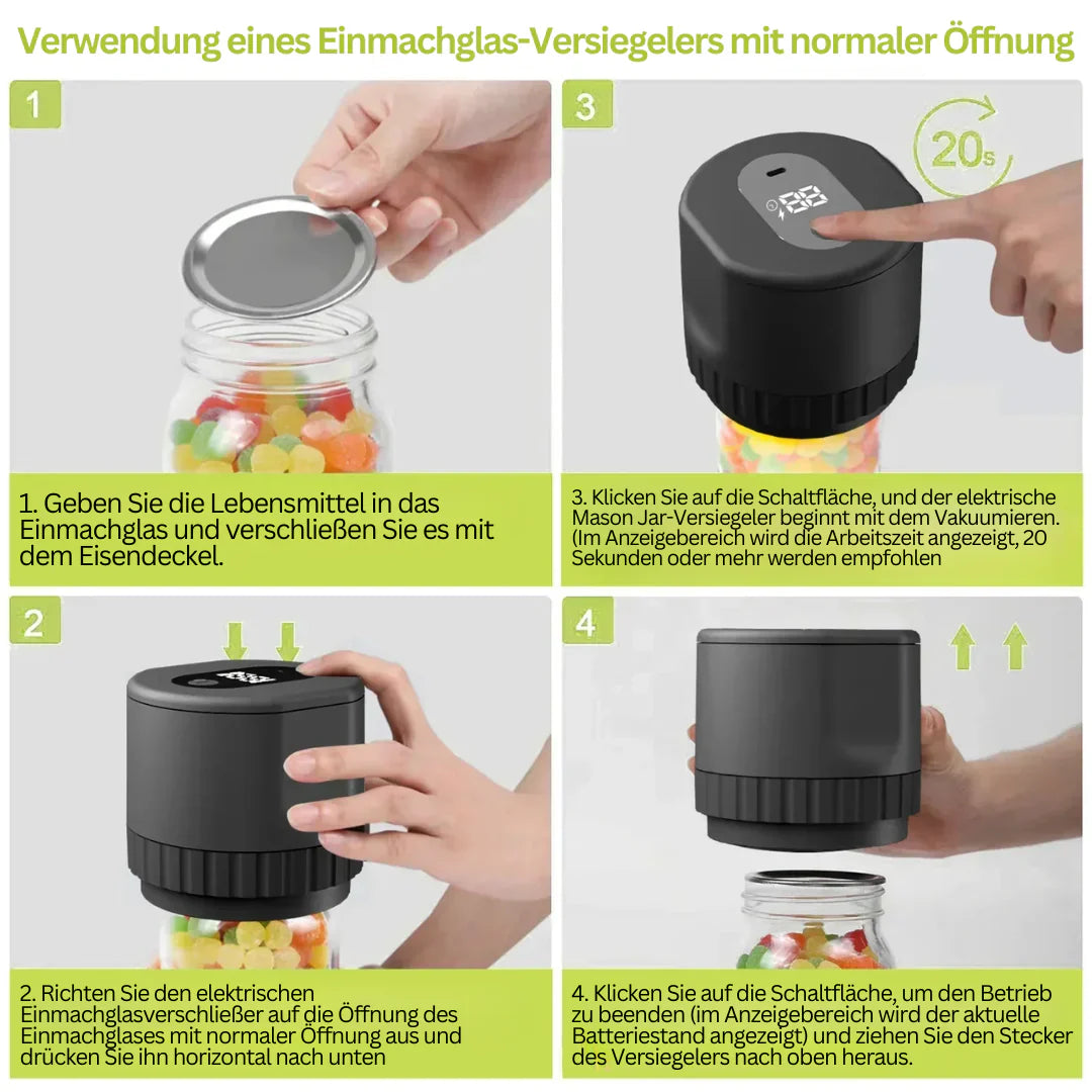 DGLT – FreshLock Vakuumversiegler für Gläser
