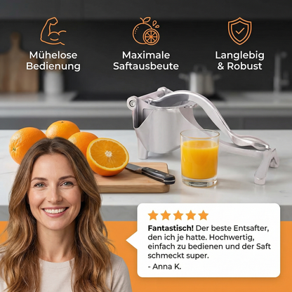 DGLT – Aluminium-Handpresse für Früchte & mehr