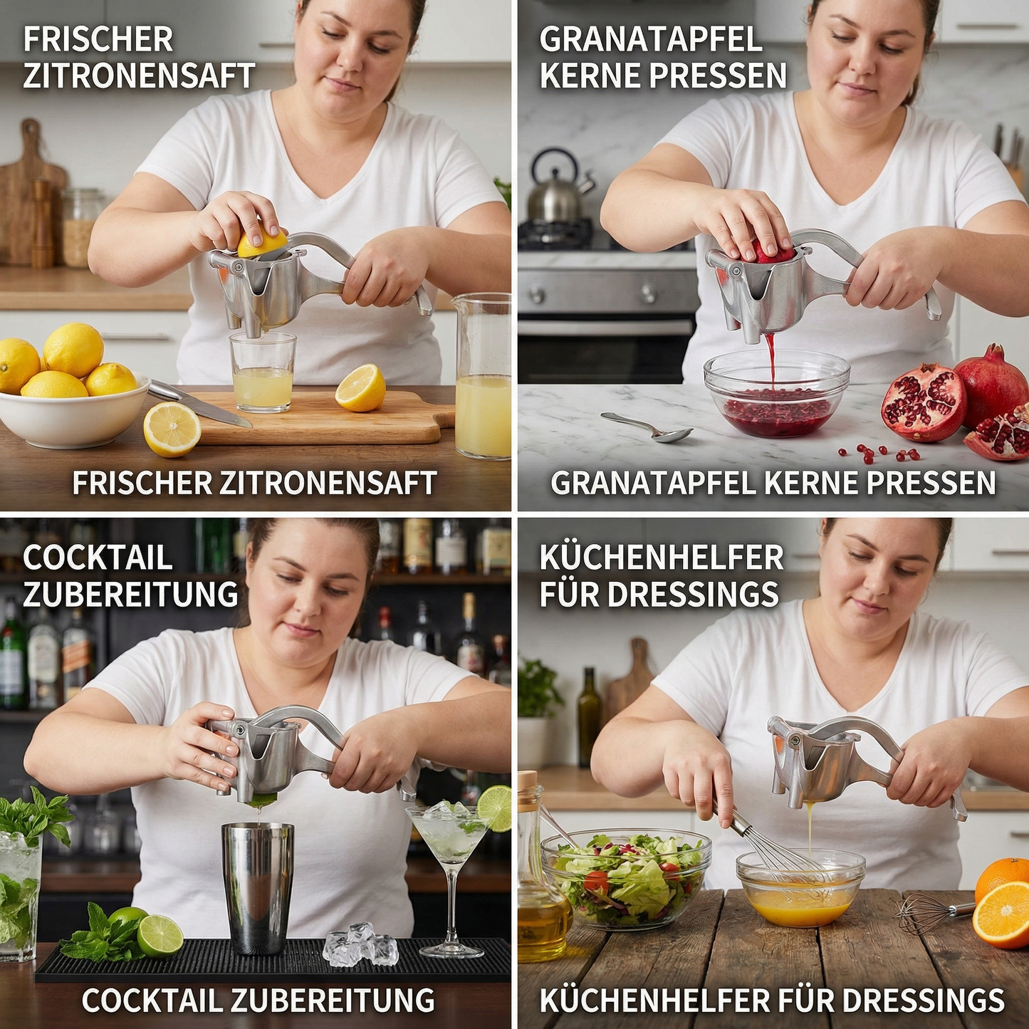 DGLT – Aluminium-Handpresse für Früchte & mehr