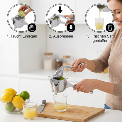 DGLT – Aluminium-Handpresse für Früchte & mehr