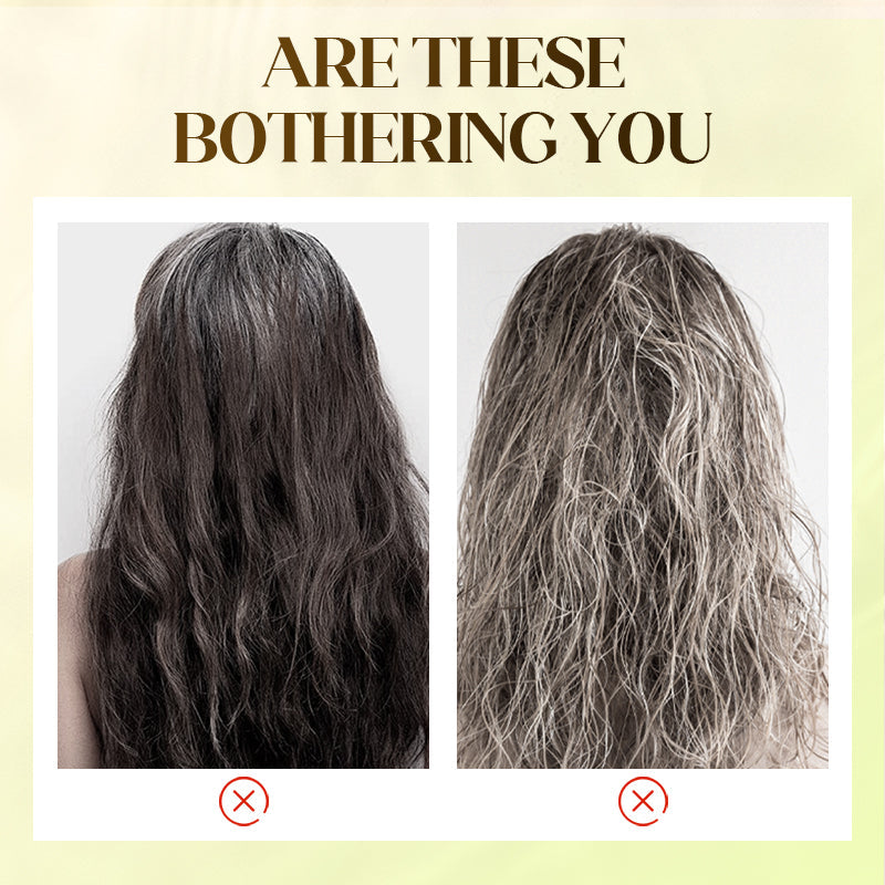 Pflanzenbasierte Haarfarbe für graues Haar