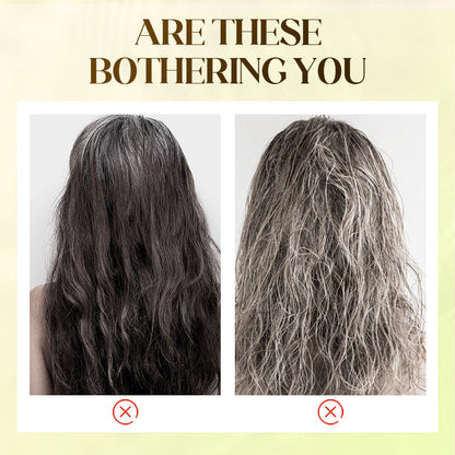 Pflanzenbasierte Haarfarbe für graues Haar