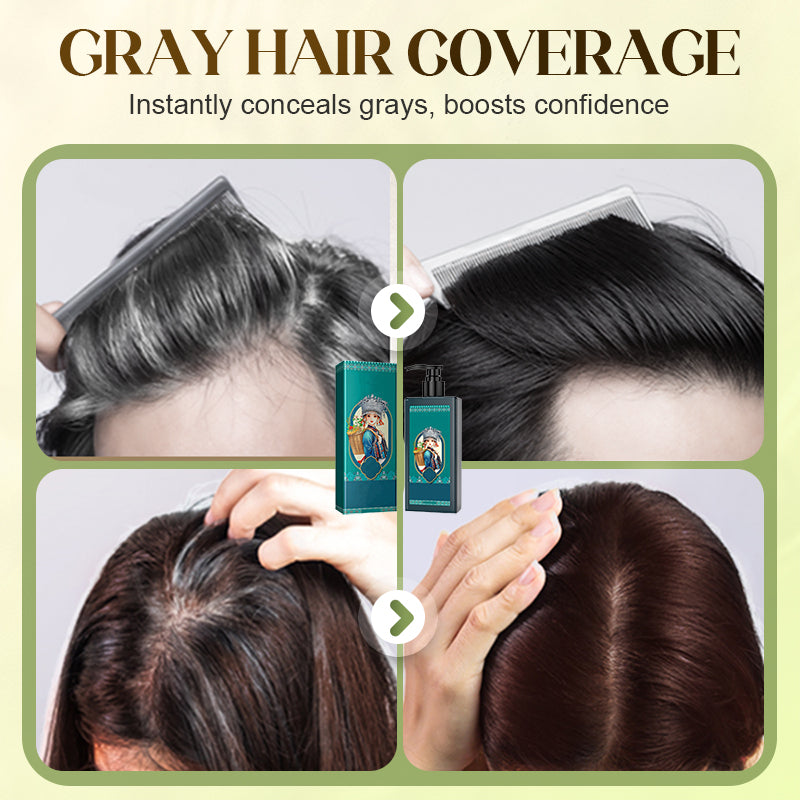 Pflanzenbasierte Haarfarbe für graues Haar