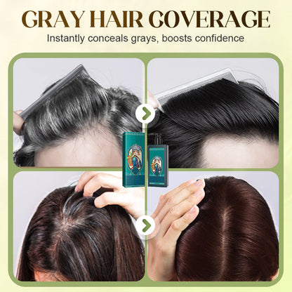 Pflanzenbasierte Haarfarbe für graues Haar