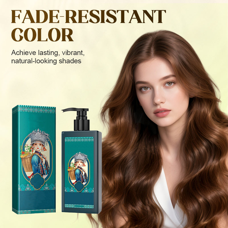 Pflanzenbasierte Haarfarbe für graues Haar