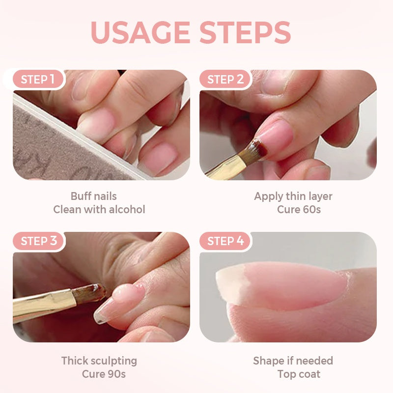 3-in-1 selbstnivellierendes Nagelaufbaugel
